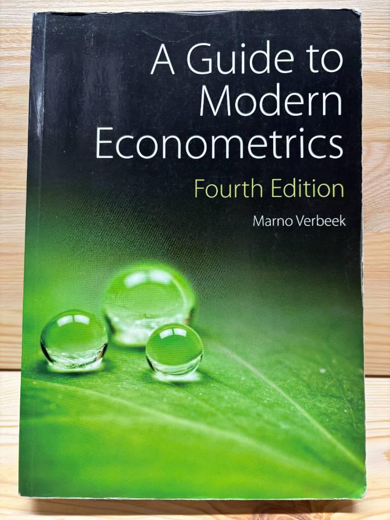 A Guide to Modern Econometrics, 4th Edition