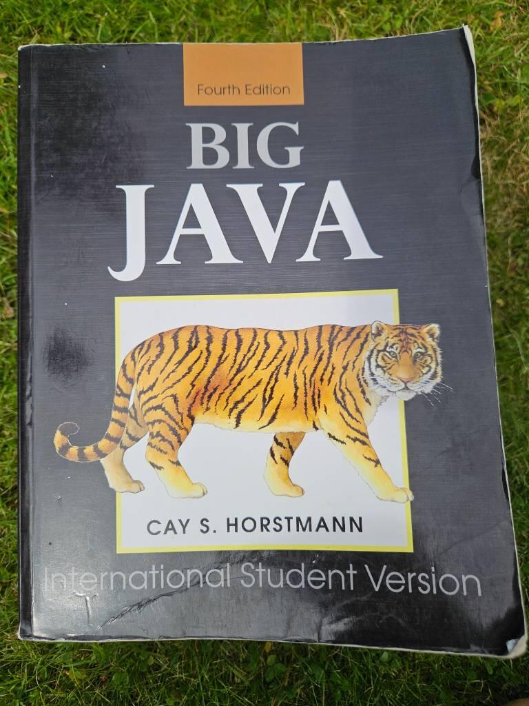 Big Java 4th Edition for Java 7 and 8 International Student Version
