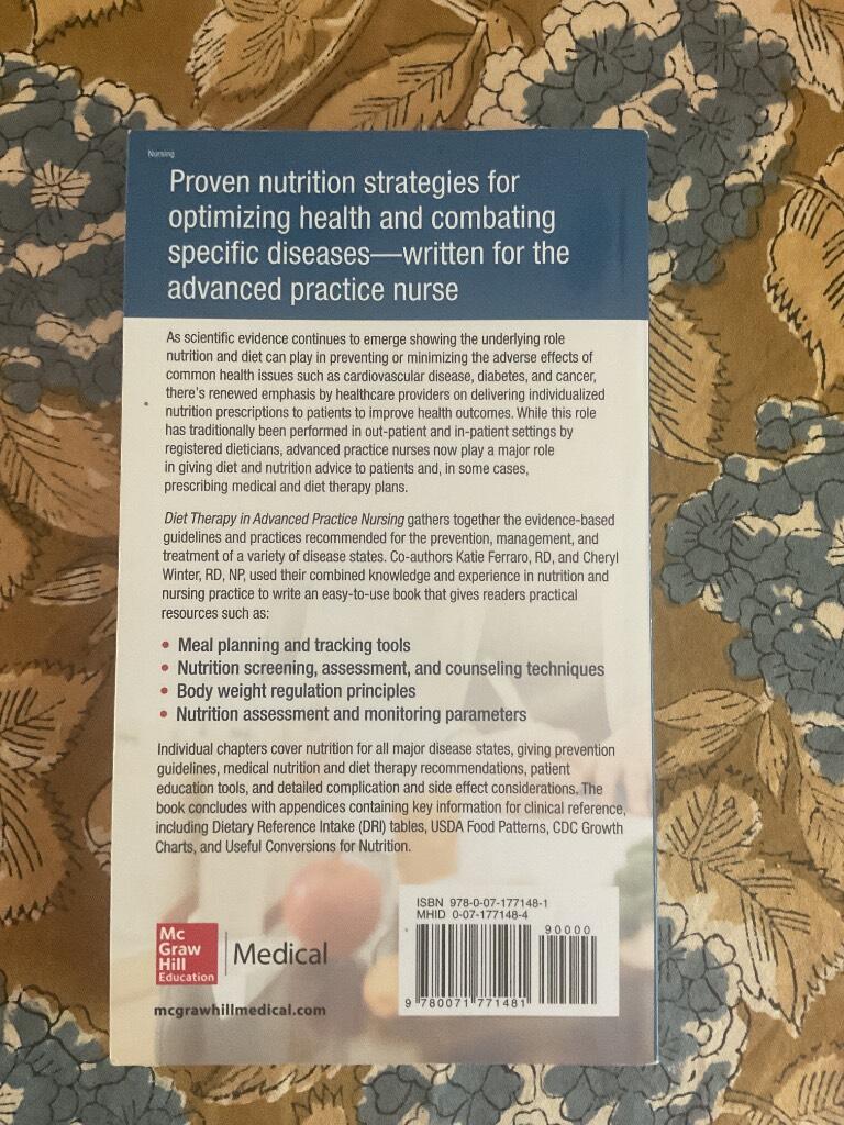 Diet therapy in advanced practice nursing