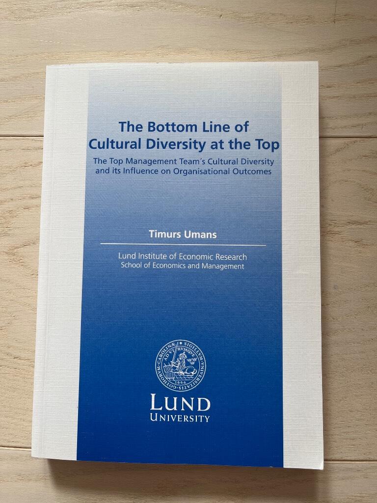 The bottom line of cultural diversity at the top