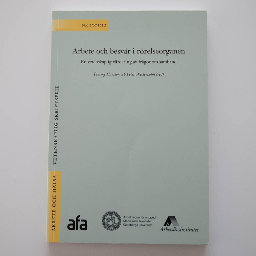 Arbete och besv&auml;r i r&ouml;relseorganen