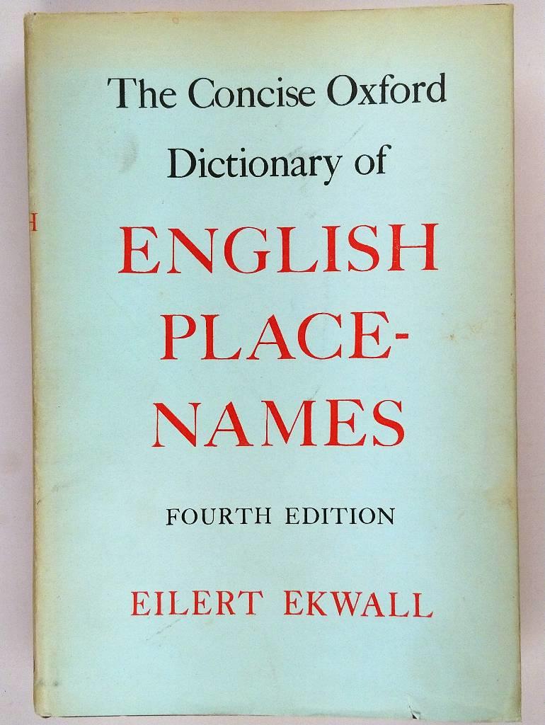 The concise Oxford dictionary of English place-names