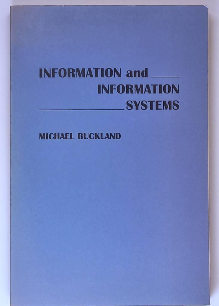 Information and information systems