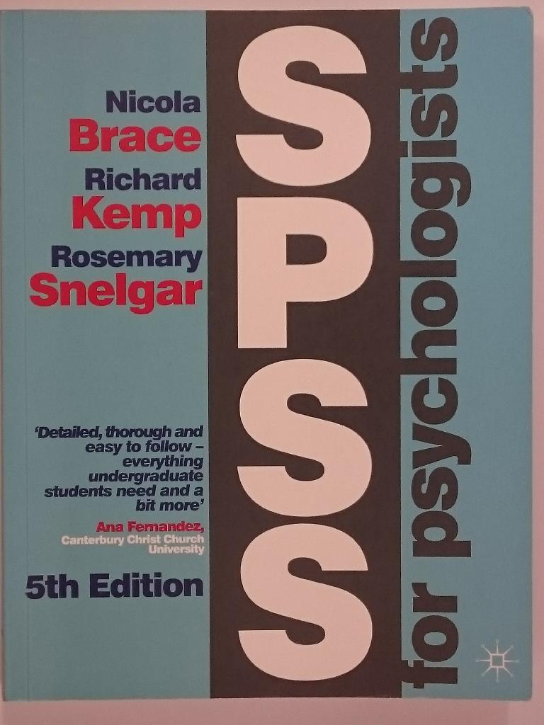 SPSS for psychologists