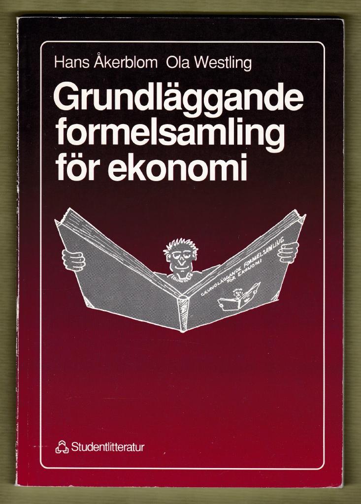 Grundl&auml;ggande formelsamling f&ouml;r ekonomi