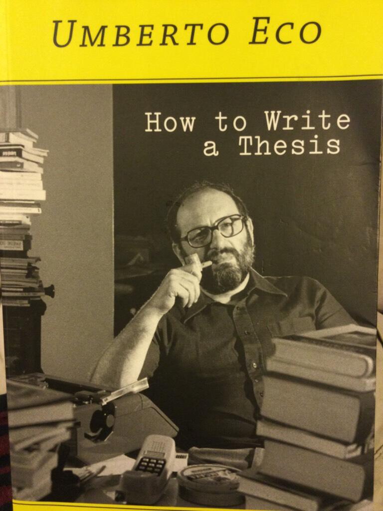 How to write a thesis