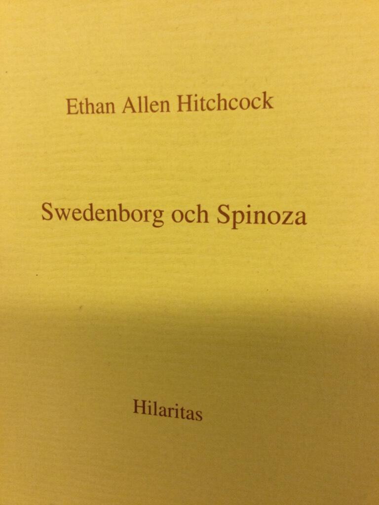 Swedenborg och Spinoza - f&ouml;retal om Vilhelm  Ekelund och &ouml;vers&auml;ttning: Joachim Si&ouml;crona