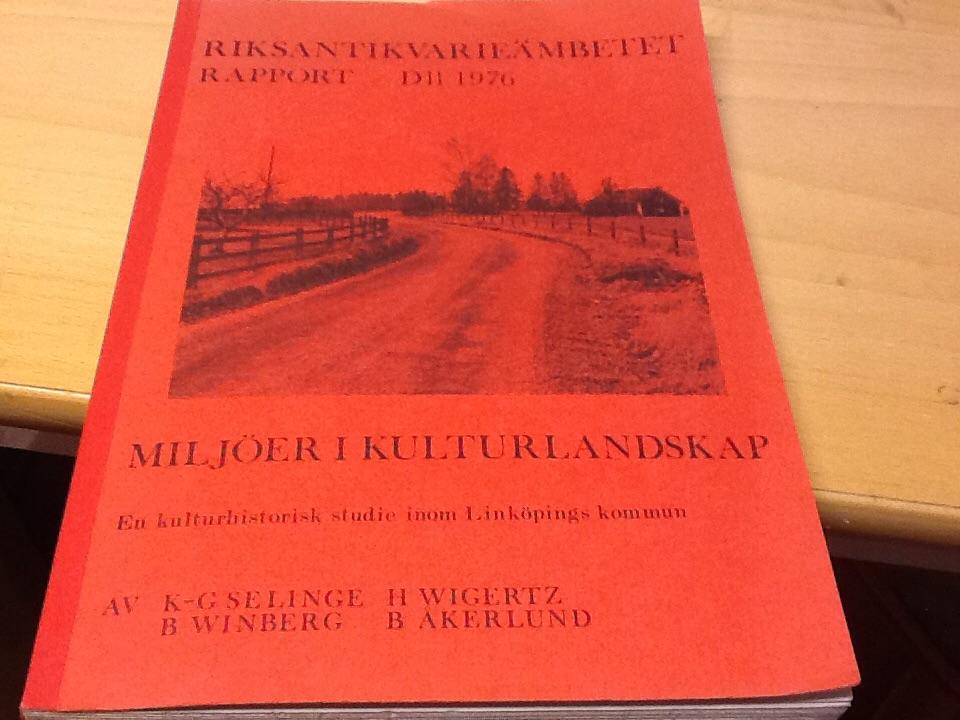 Milj&ouml;er i kulturlandskap : en kulturhistorisk studie inom Link&ouml;pings kommun