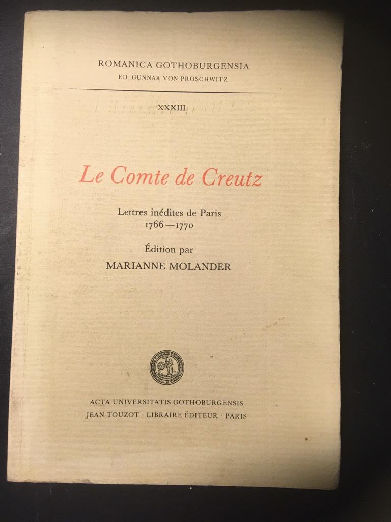 Lettres in&eacute;dites de Paris : 1766-1770