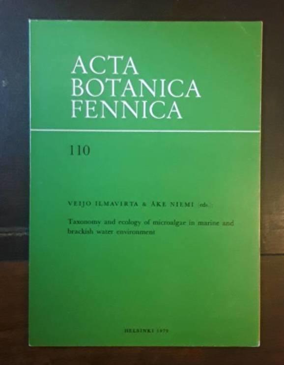 Taxonomy and ecology of microalgae in marine and brackish water environment - proceedings of a Nordic symposium ..., August 24-31, 1978, Tv&auml;rminne zoological station, Finland