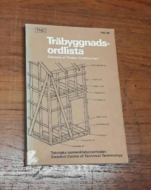 Träbyggnadsordlista : Sv-E-F-D