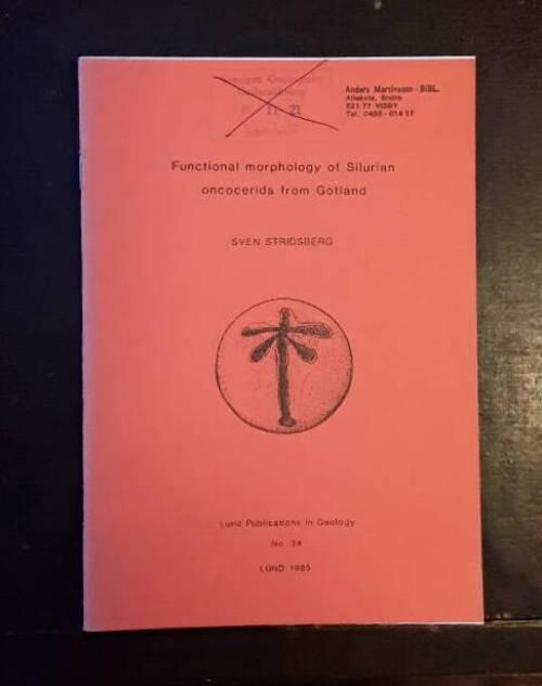 Functional morphology of Silurian oncocerids from Gotland