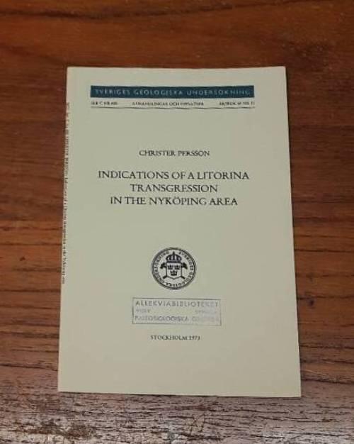 Indications of a Litorina transgression in the Nyk&ouml;ping area