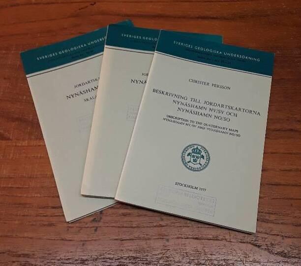 Beskrivning till jordartskartorna Nyn&auml;shamn NV/SV och Nyn&auml;shamn N0/SO : Description to the quarternary maps Nyn&auml;shamn NV/SV and Nyn&auml;shamn NO/SO