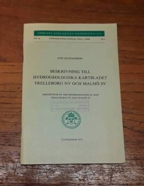 Hydrogeologiska kartbladet Trelleborg NV/Malm&ouml; SV