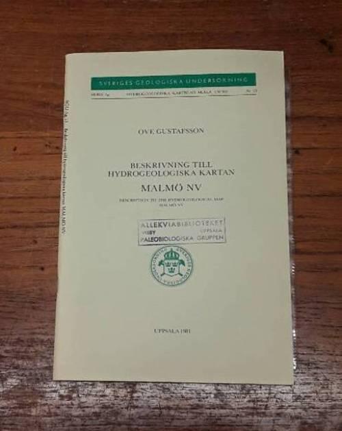 Hydrogeologiska kartan 2C Malm&ouml; NV