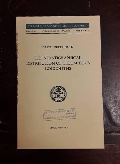 The stratigraphical distribution of Cretaceous coccoliths