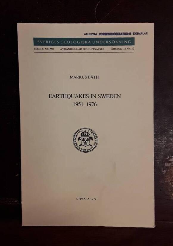 Earthquakes in Sweden 1951-1976