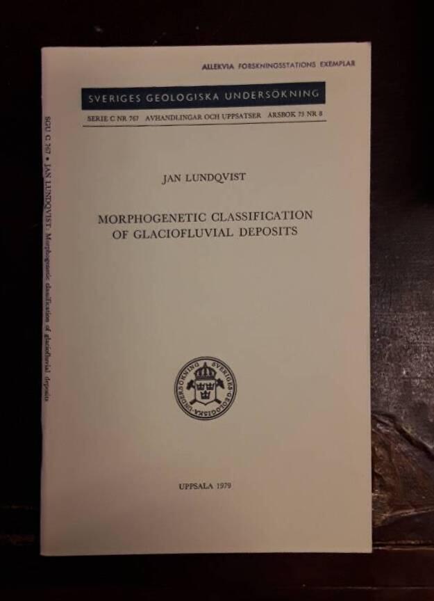 Morphogenetic classification of glaciofluvial deposits