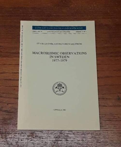 Macroseismic observations in Sweden 1977-1979