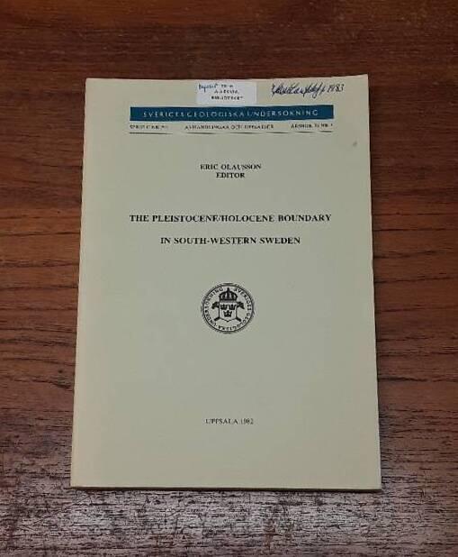 The Pleistocene/Holocene boundary in south-western Sweden