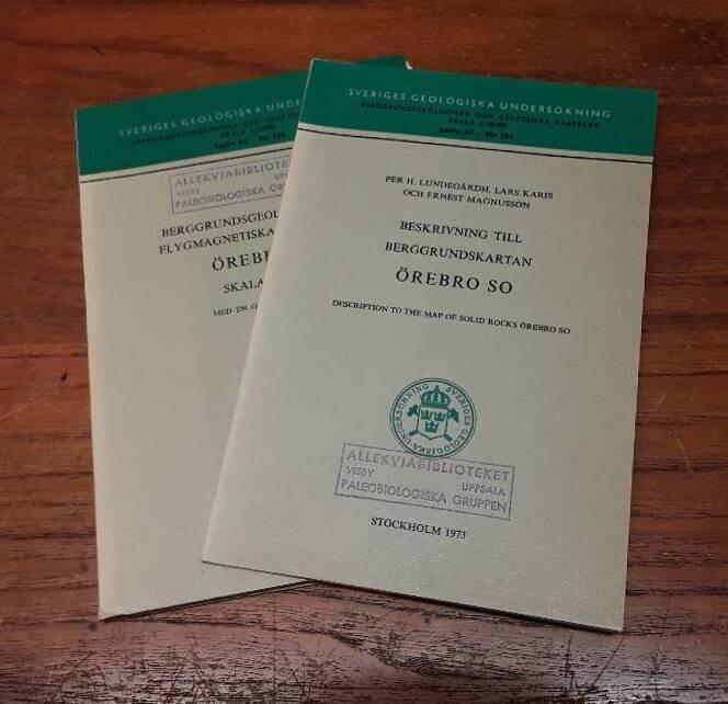 Berggrundsgeologiska och flygmagnetiska kartbladen &Ouml;rebro SO : med en geologisk profil