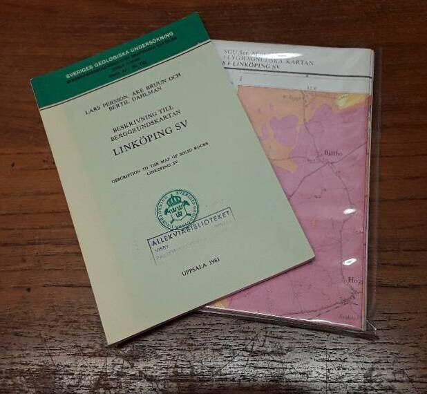 Berggrundskartan 8F Link&ouml;ping SV