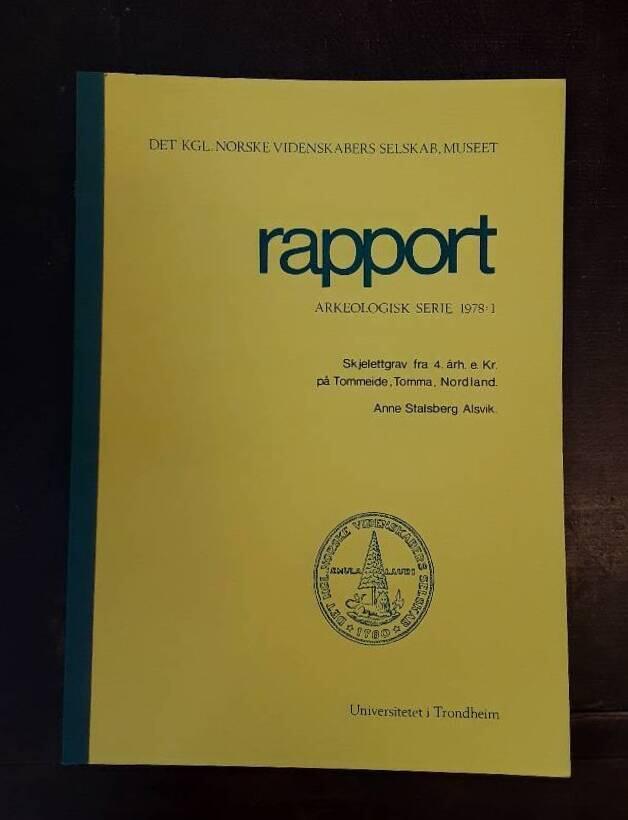Skjelettgrav fra 4. &aring;rh. e. Kr. p&aring; Tommeide, Tomma, Nordland