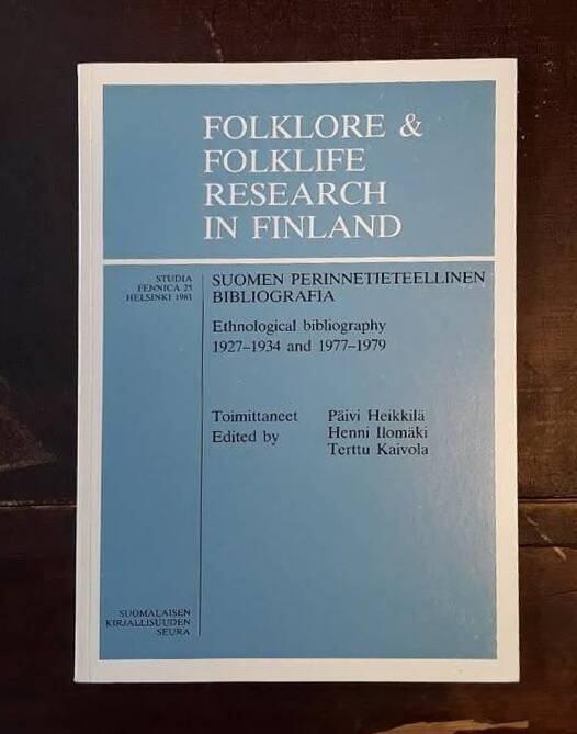 Folklore & folklife research in Finland