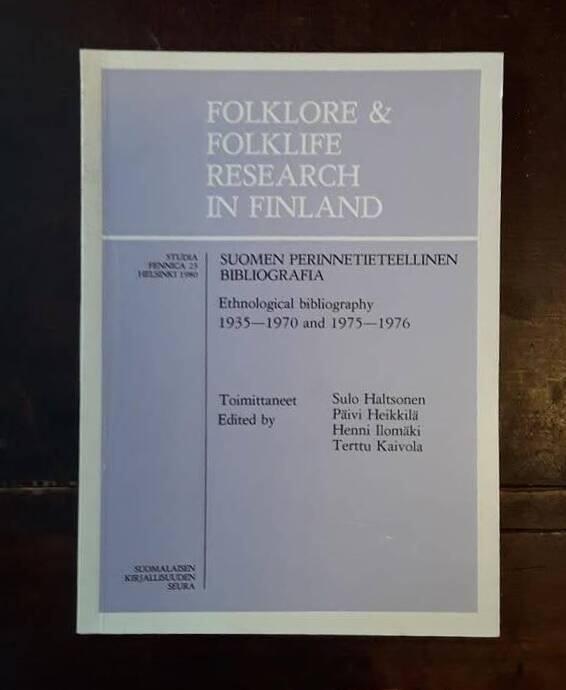 Folklore & folklife research in Finland