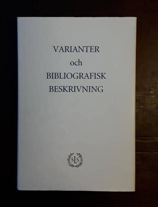 Varianter och bibliografisk beskrivning