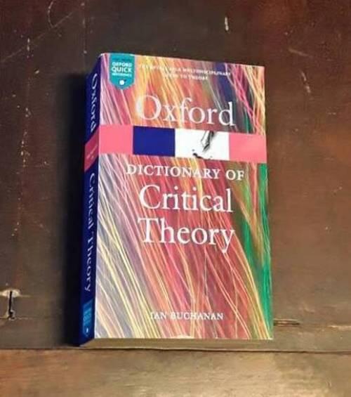 A dictionary of critical theory