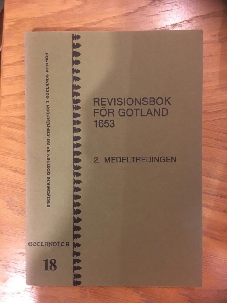 Revisionsbok f&ouml;r Gotland 1653