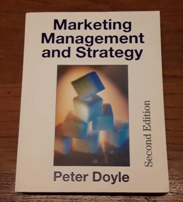 Marketing management and strategy