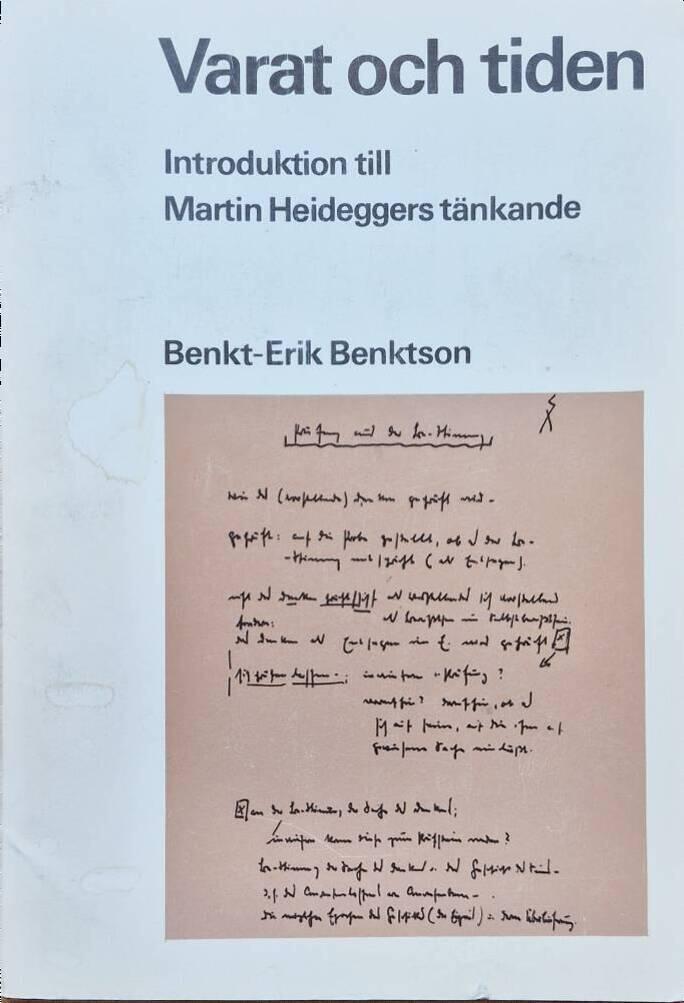 Varat och tiden : introduktion till Martin Heideggers tänkande