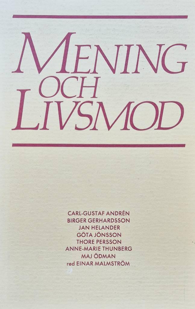 Mening och livsmod