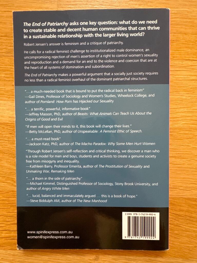 The end of patriarchy - radical feminism for men