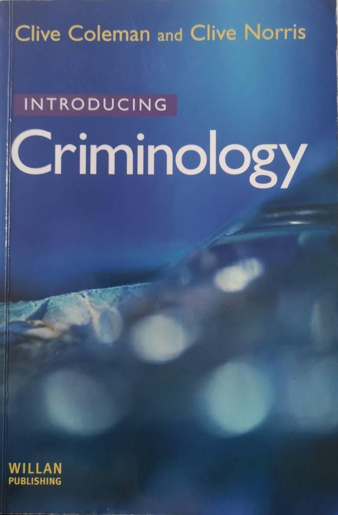 Introducing criminology