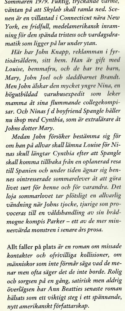 Allt faller på plats : [roman]