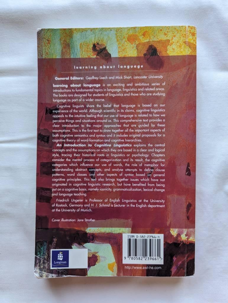 An introduction to cognitive linguistics