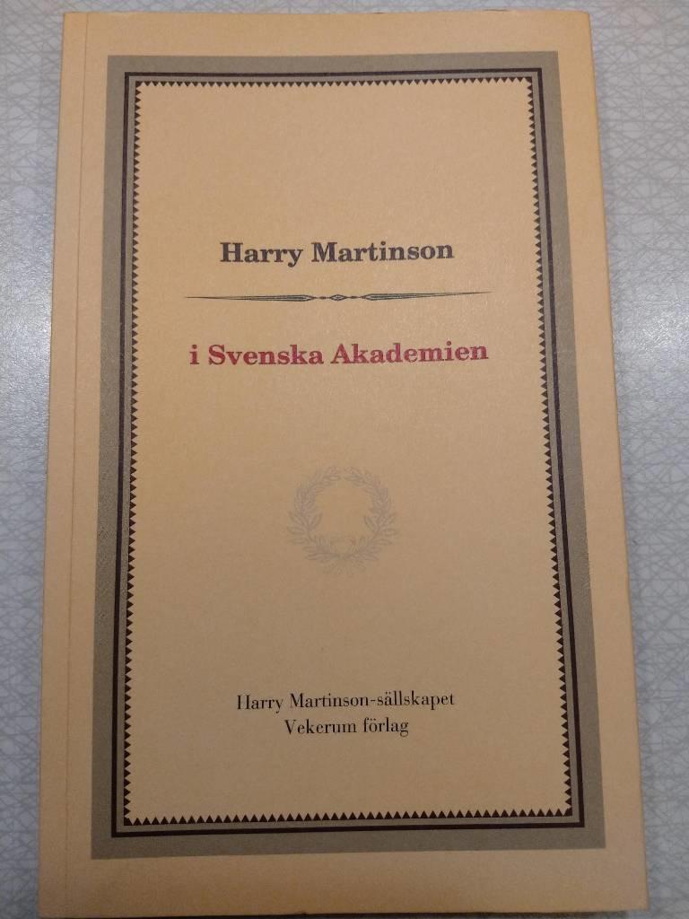 Harry Martinson i Svenska akademien