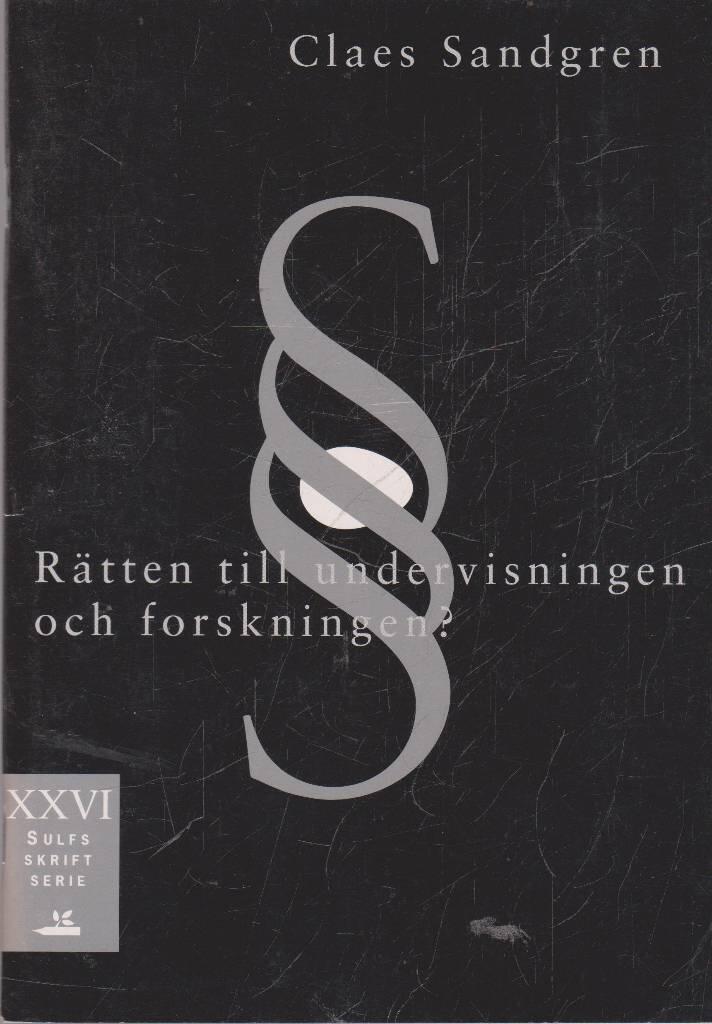 Rätten till undervisningen och forskningen