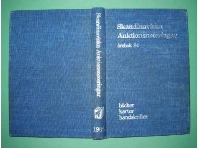 Skandinaviska auktionsnoteringar : &aring;rsbok