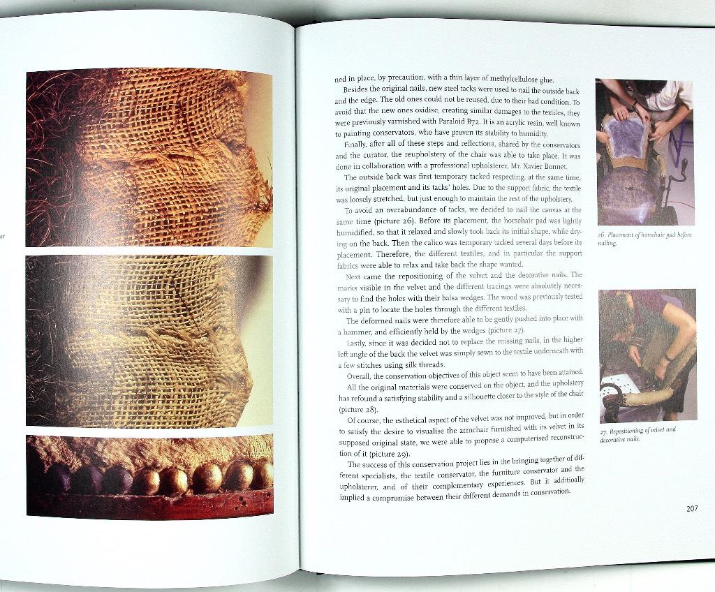 The forgotten history [Elektronisk resurs] Upholstery Conservation