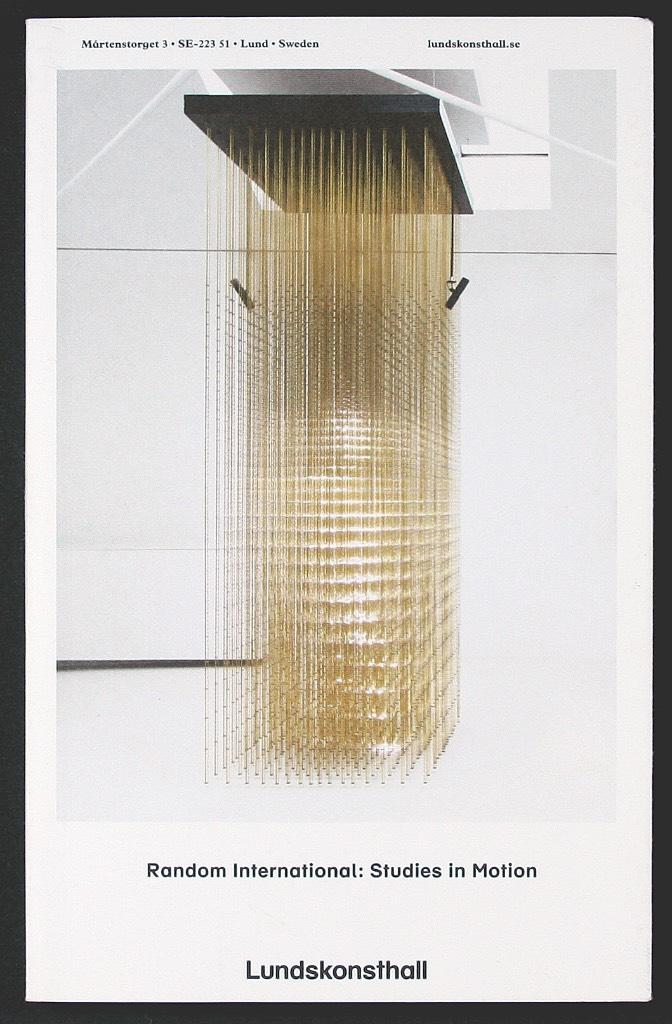 Random International: Studies in Motion : 27 September - 16 November 2014