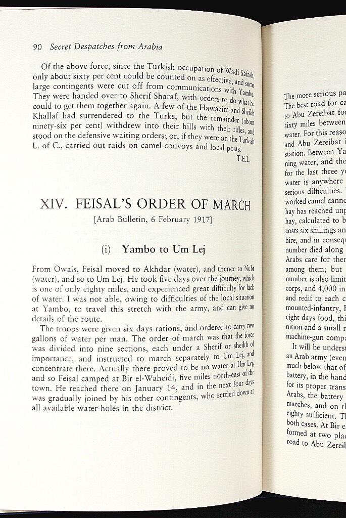 Secret despatches from Arabia and other writings