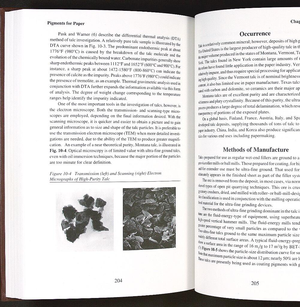 Pigments for paper - a project of the Coating Pigments Committee of TAPPI's Coating & Graphic Arts Division