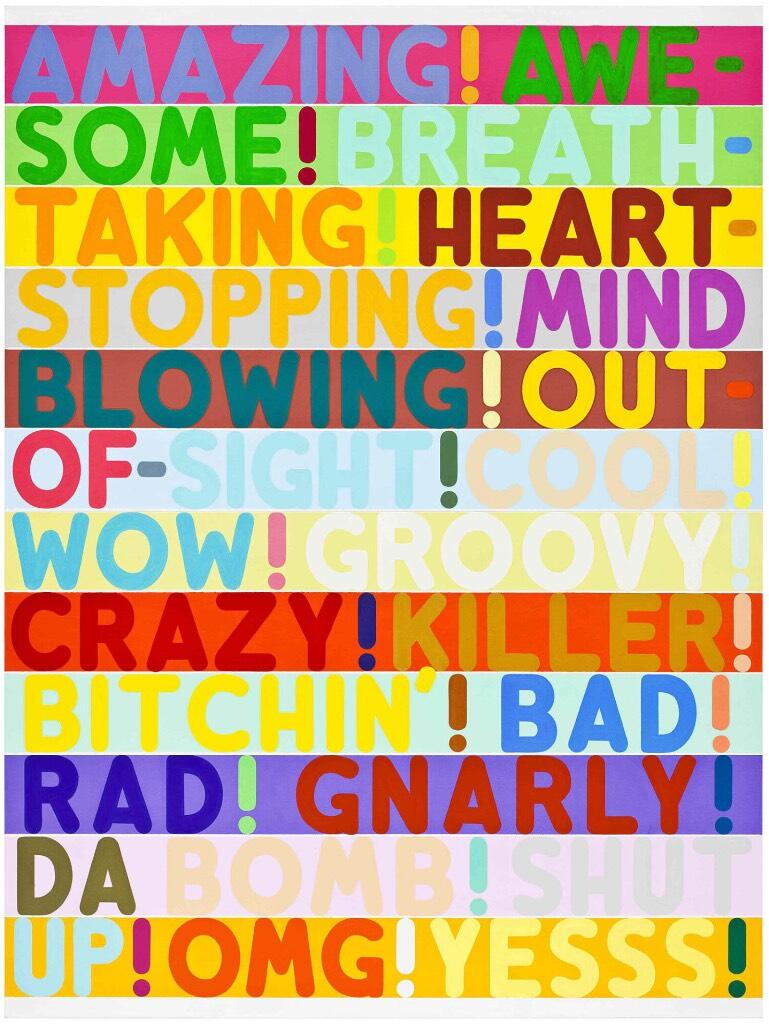 Mel Bochner - if the colour changes