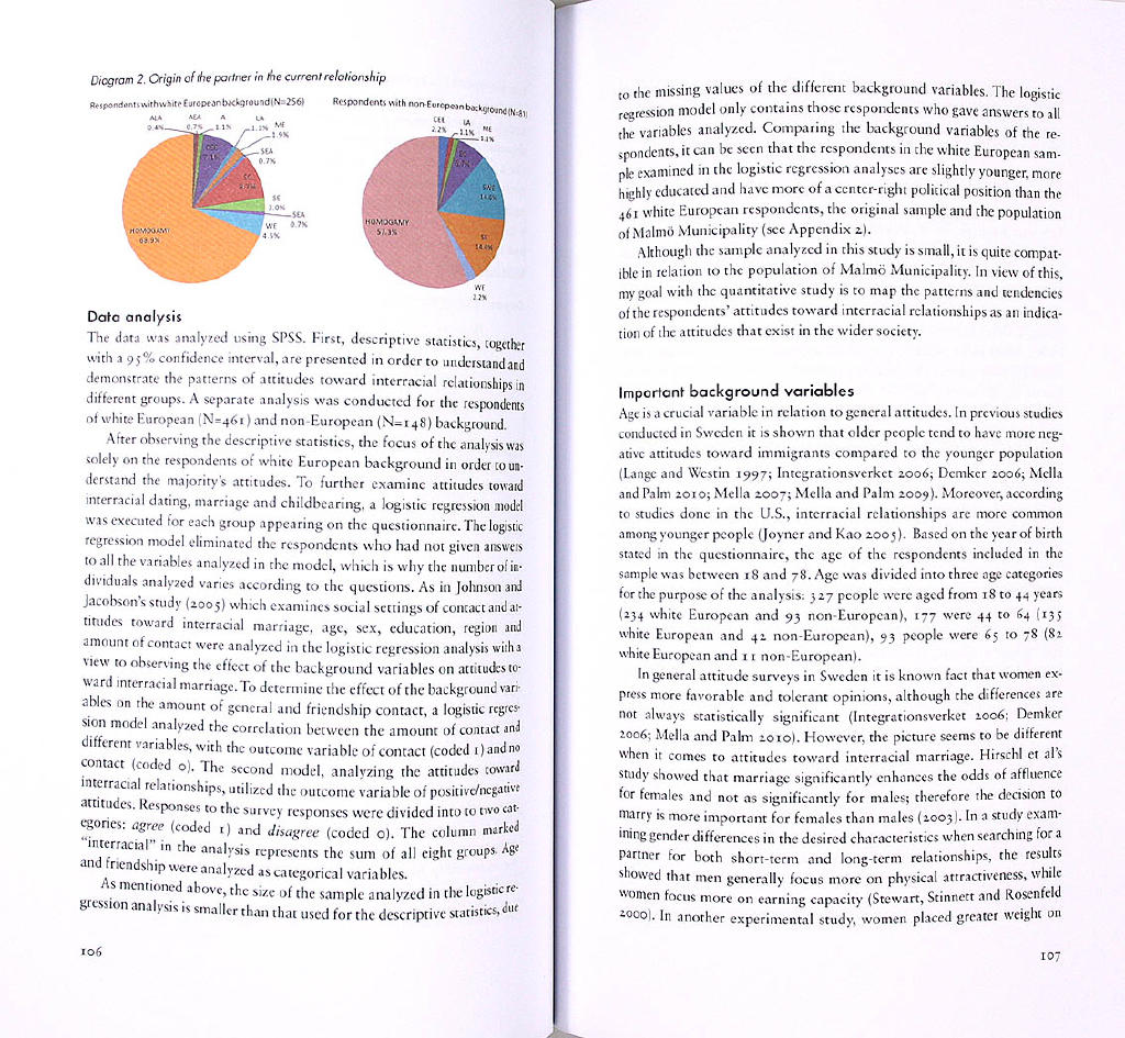 Love ain't got no color? : attitude toward interracial marriage in Sweden