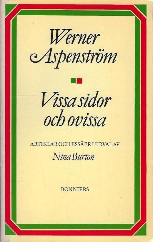 Vissa sidor och ovissa : artiklar och ess&auml;er
